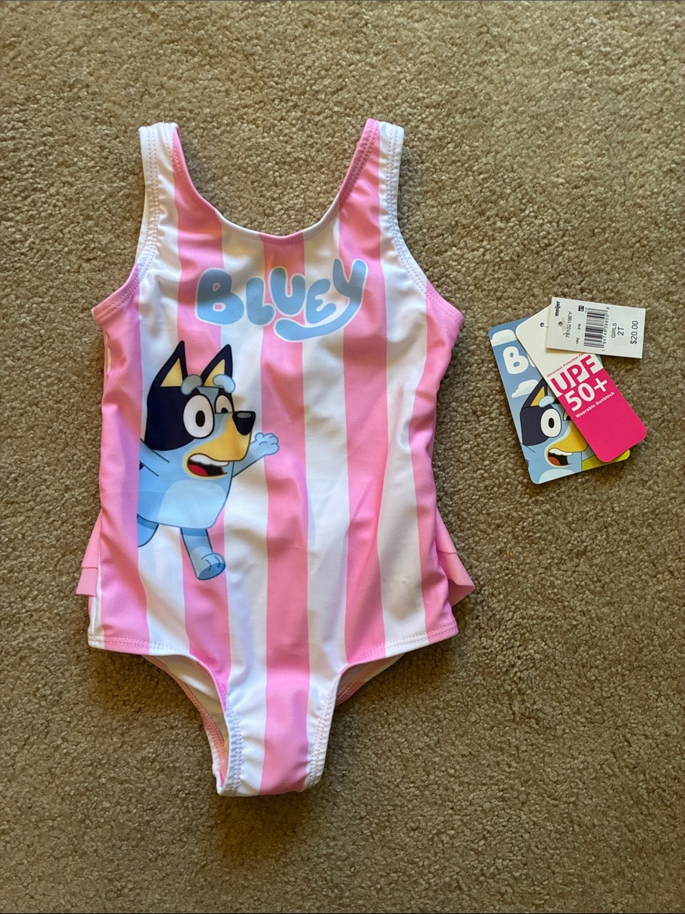 Bluey One Piece Swimsuit - Size 2T